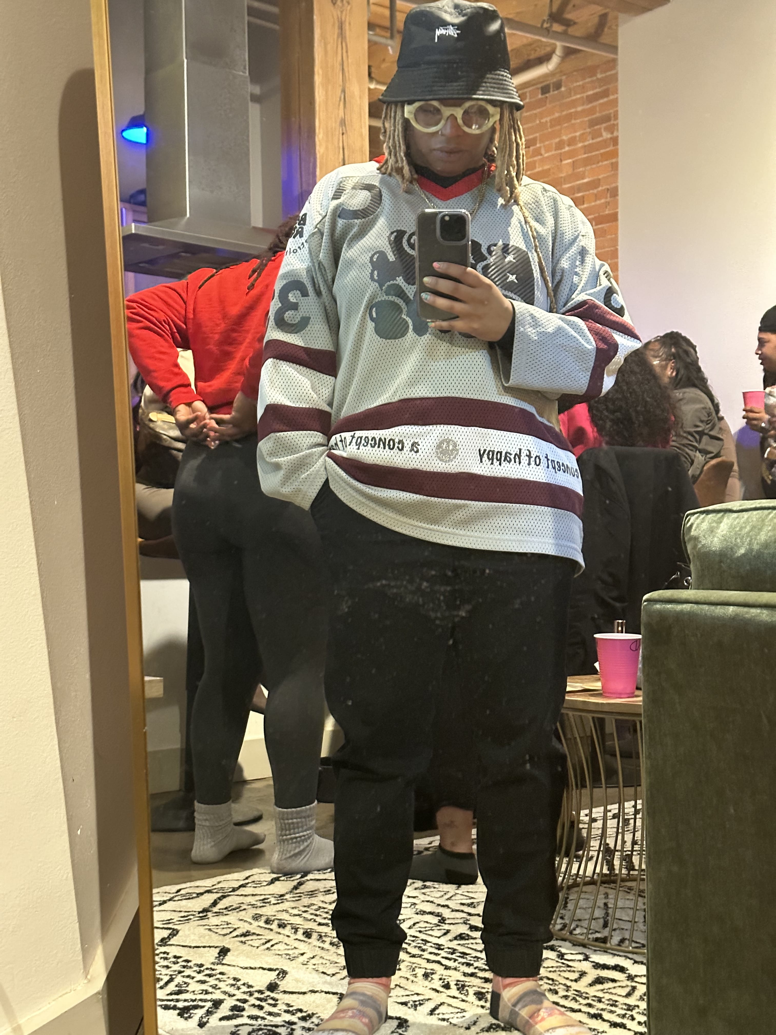 Repurposed Thrifted Hockey Jersey